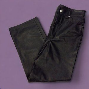 BlankNYC The Baxter  Ribcage Straight Leg Size 29 Black Faux Leather